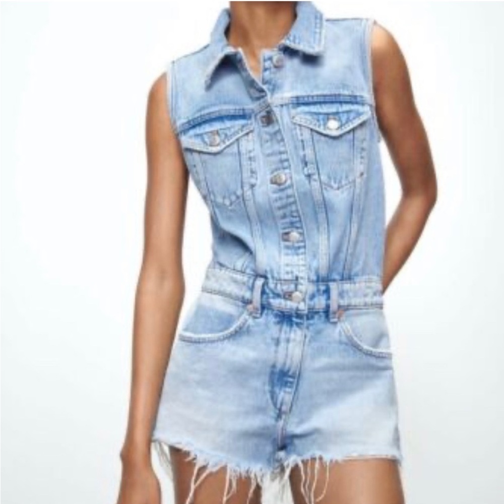 ZARA denim jumper